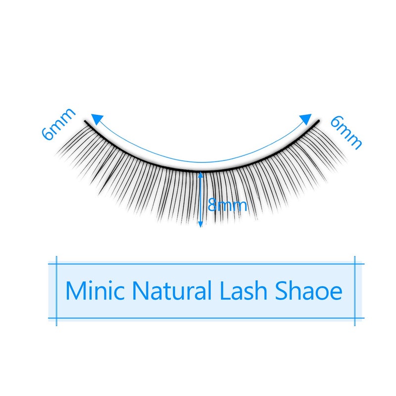 Fenshine 20 Paris Practice Eyelashes for Lash Extensions Supplies,Training Lashes Self-adhesive Practice Lashes for Training Eyelash Extension Makeup Beginnersâ€¦ - Image 3